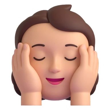 face sleeping with a smile, eyes closed, small 'Zzz' above the head sticker