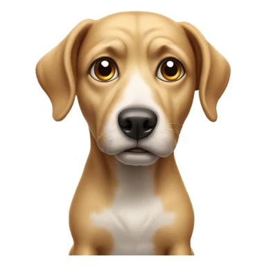 Dog with six legs and four eyes sticker