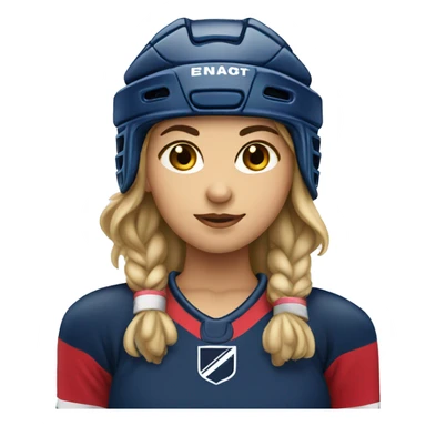 girl hockey player  sticker