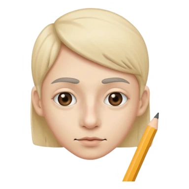 A person with 15 IQ The nose hás an Pencil over it sticker