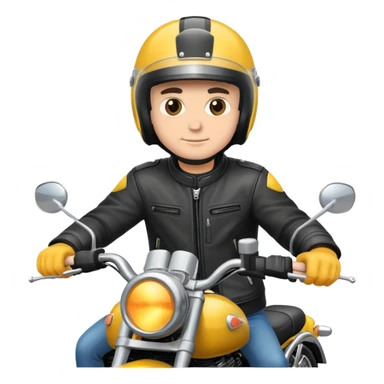 Guy riding a motorcycle  sticker