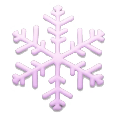 pastel pink snowflake  sticker