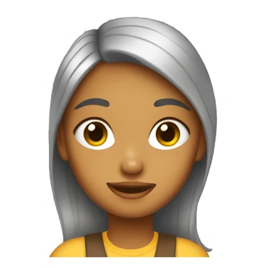 girl having ice tea sticker