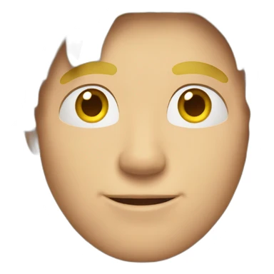 Blond man with gold hair sticker