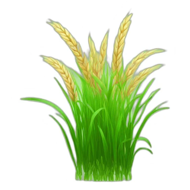 patch of wheat grass sticker