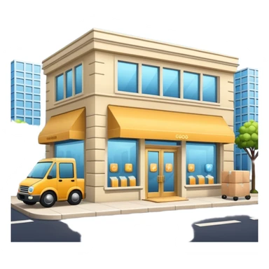 goods delivery point boutique sticker