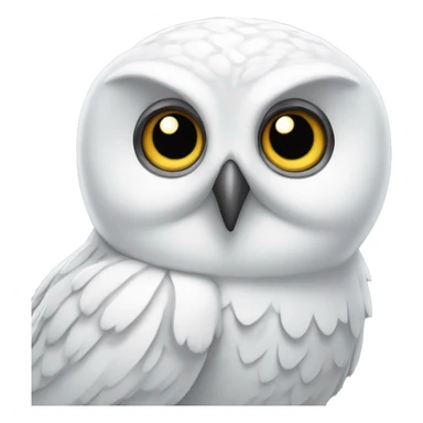 White owl ￼ sticker