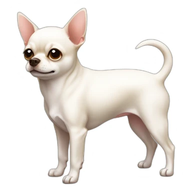 little dog pincher kinda chihuahua white little fat sticker