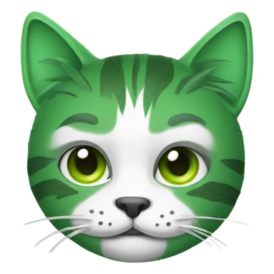 A marijuana cat sticker