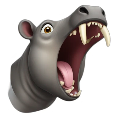 moeritherium open mouth sticker
