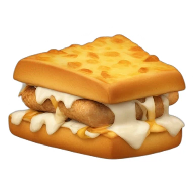 cabibara met de poten van een kip en een koekje in zijn hand in de vorm van een piza sticker