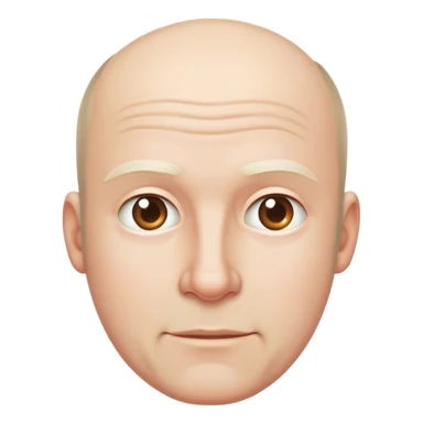 White balding guy sticker