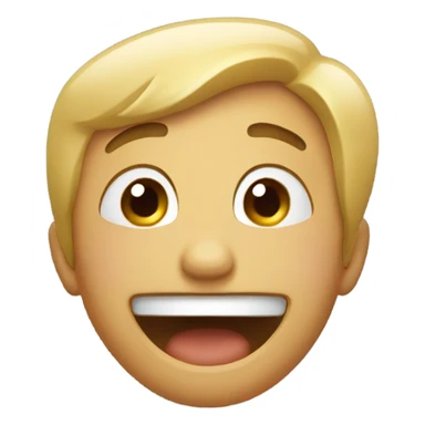 Cry laughing round emoji sticker