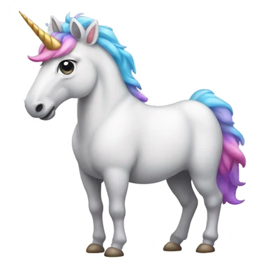 Pooping unicorn  sticker