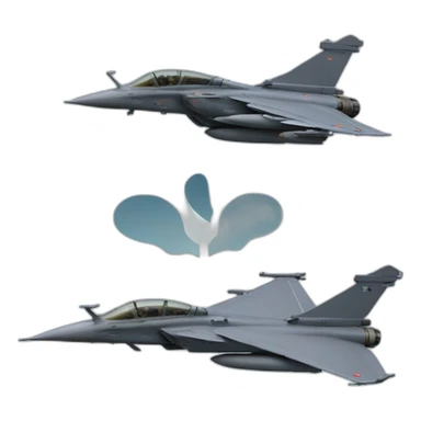 Rafale avion et 2 toures sticker