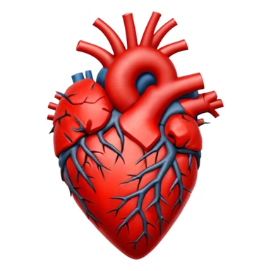 anatomical heart wrapped in thorns sticker