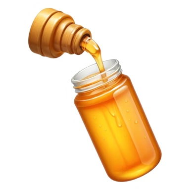 a tube with orange honey inside sticker