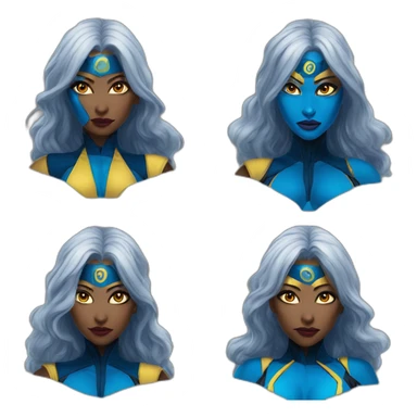 Xmen storm mystique fusion sticker