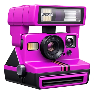 Pink, black, and purple Polaroid 637 Spice Cam camera sticker