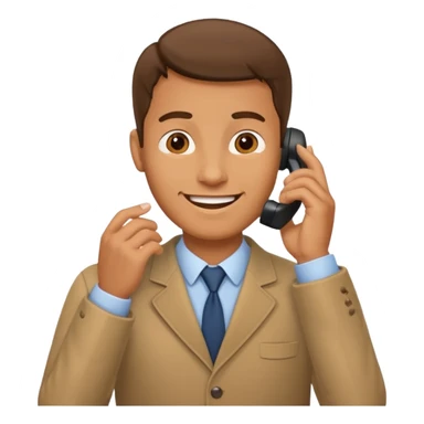 un hombre llamando por telefono sticker