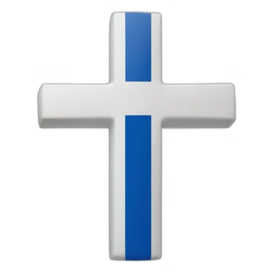 Cross israel flag sticker