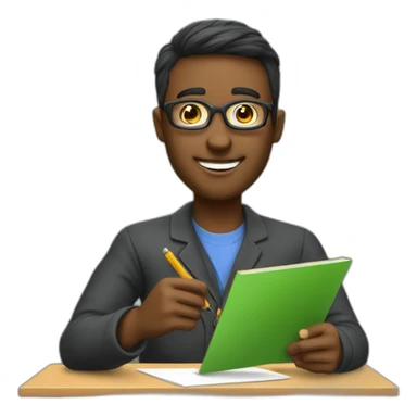 A super cool teacher writing on a chalkboard sticker