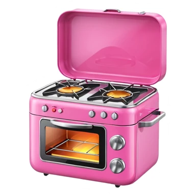 pink portable stove sticker