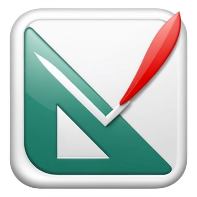 make me an emoji with the emirates theme like a check mark in the font coloured white and the background red sticker