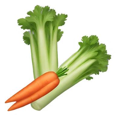 Celery and carrots sticker