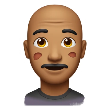 Man with kiss marks on his face sticker