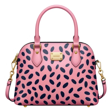 Pink leopard bag sticker