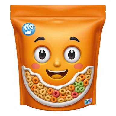 cereal colors with oranga package sticker