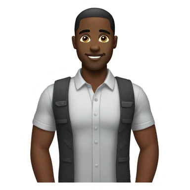 black gay man sticker
