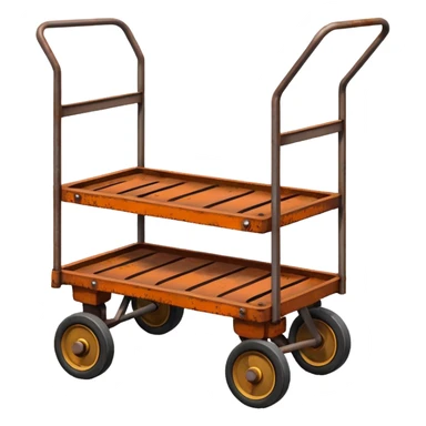 cargo trolley empty sticker