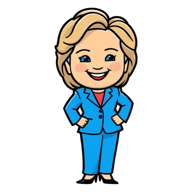 Big booty Hillary Clinton (safe for work) sticker