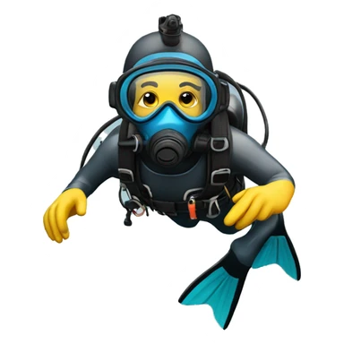 Scuba diver sticker