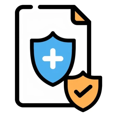 insurance license document with shield sticker