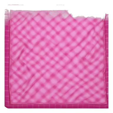 pink plaid blanket folded sticker