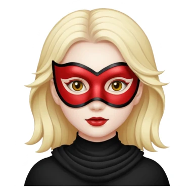 Chica con mascarilla sticker