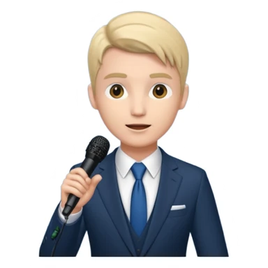 presenter on stage sticker