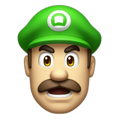 Luigi angry doomguy sticker