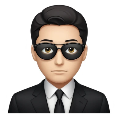 rich billionaire who wants to hide from the world, blurry face sticker