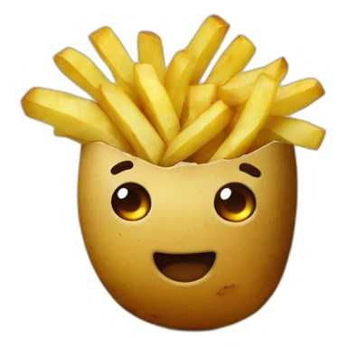 fri potatoes sticker