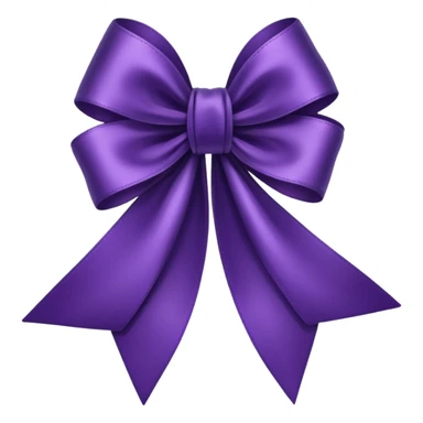dark purple ribbon sticker