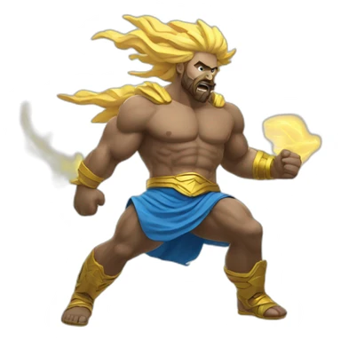 Thunder-throwing zeus  sticker