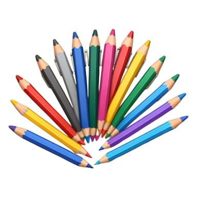 pencils colorful sticker