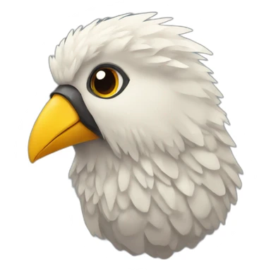 multi faceted bird sticker