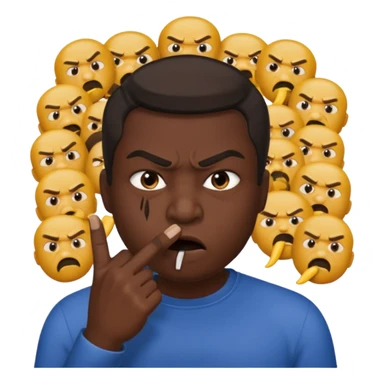 😱😡👿Kuchh Aisa Hi image Rahe Jo Apne Munh per ungali Rakhe Hue silent Rahe Uske Jaisa bahut image bnao sticker