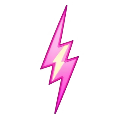 Pink rock and roll lightning bolt sticker