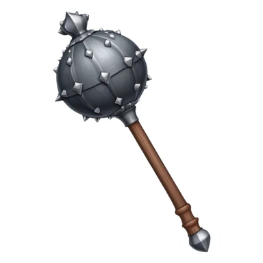 medieval mace sticker